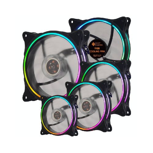 Fan Cooler Ventilador LED Shot Gaming SHOT-RGB 12cm. Molex RGB (Kit de 5 Unidades)