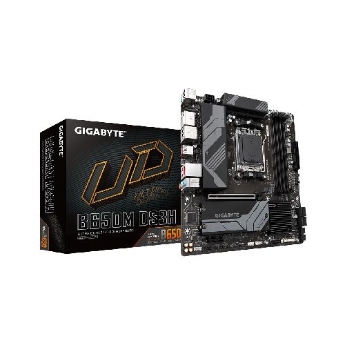 Motherboard Gigabyte B650M DS3H Socket AM5 (Para AMD 7000-Series) DDR5 4X Dimm