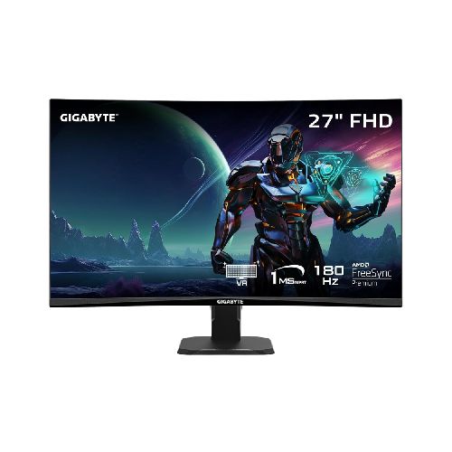 Monitor Curvo Gaming Gigabyte GS27FC 27'' LED VA 1500R Full HD 180Hz 1ms HDR 2xHDMI/DisplayPort