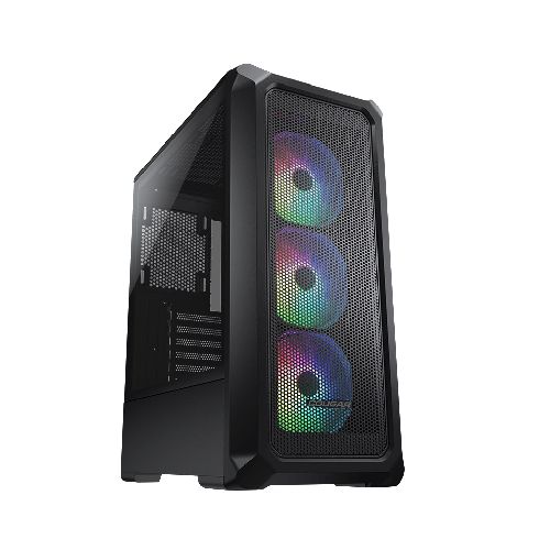 Gabinete Gaming Cougar Archon 2 Mesh RGB Negro Mid Tower Malla Superior y Frontal 3x Fanes ARGB