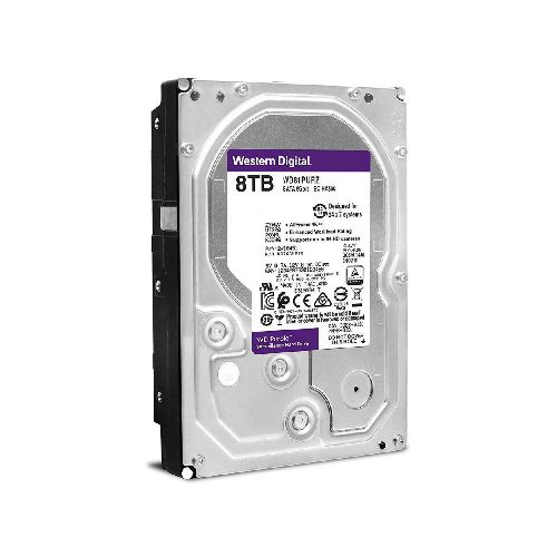 Disco Duro 3.5'' HDD Western Digital Purple 8TB WD82PURZ Sata 3 IntelliPower 128mb