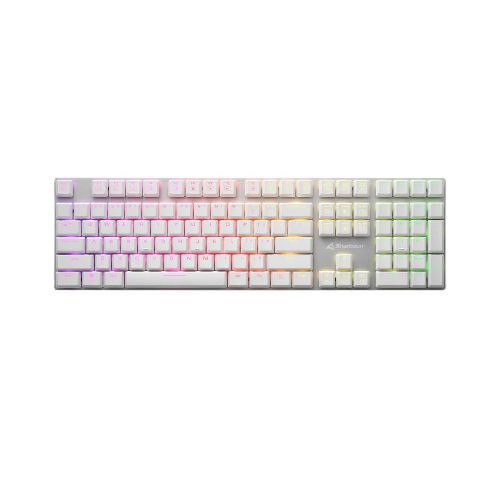 Teclado Mecanico Sharkoon PureWriter RGB Blanco Switch Kailh Blue US