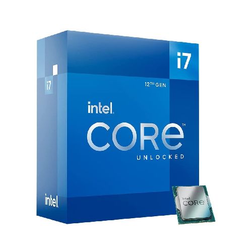 Micro Procesador CPU Intel Core i7-12700K Unlocked Socket 1700 Generación 12 S/fan