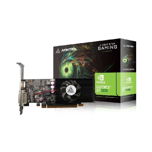 Tarjeta de Video Arktek Nvidia GeForce GT 1030 4GB DDR4 PCI Express DVI HDMI Low Profile