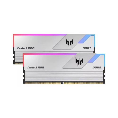 Memoria RAM DDR5 32GB (2x16GB) Acer Predator Vesta II RGB 6800MHz White Gaming Pro