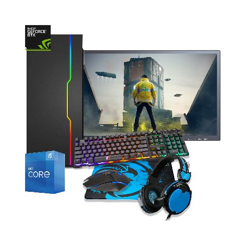 PC Computadora Gamer Core i5-6400 6ta Gen. 16GB DDR4 1TB GTX1050Ti 4GB GDDR5 + Monitor LED 27'' FHD + Combo