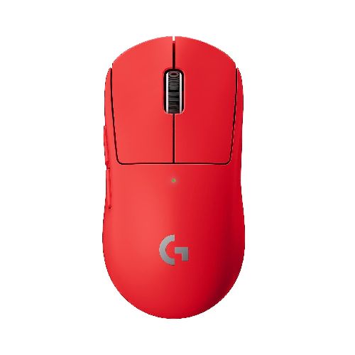 Mouse Gaming Logitech Pro X Superlight Inalambrico Lightspeed Hero 25K Ultra rápido y Liviano- Rojo