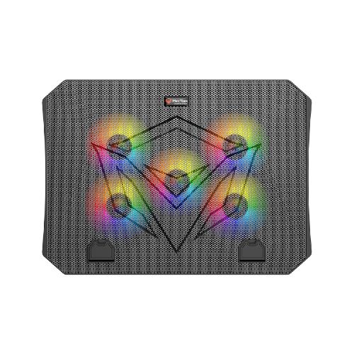 Soporte Bandeja Cooler para Notebook de Hasta 15.6'' Meetion CP3030 Gaming con 5 Fanes RGB