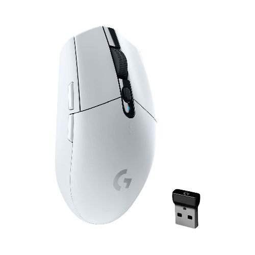 Mouse Gaming Logitech G305 Inalámbrico ultrarrápido Lightspeed Sensor Hero 12K 6 Botones - Blanco