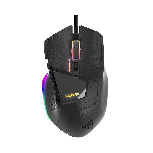 Mouse Gamer Patriot Viper V570 Blackout RGB Laser Xtreme 12.000dpi 13 Botones