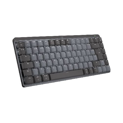 Teclado Mecanico Logitech MX Mini Inalambrico y Bluetooth Retroiluminado Grafito Interruptores Tactil