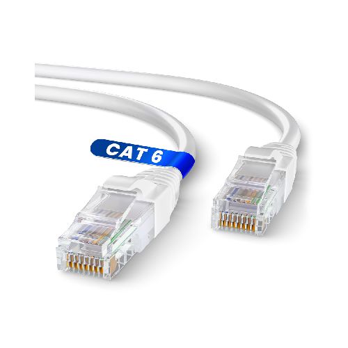 Cable de Red Patchcord Cat6 15 Metros Armado - Blanco