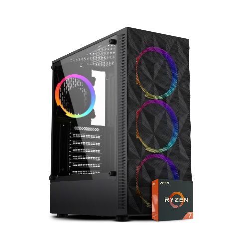 PC Gamer AMD Ryzen 7 5700G 8 Núcleos 32GB Ram 240GB SSD + 1TB HDD AMD Vega 8 2100MHz