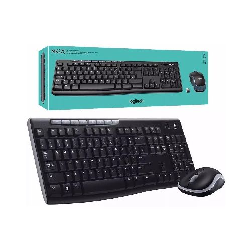 Combo Kit Teclado y Mouse inalambrico Logitech MK270