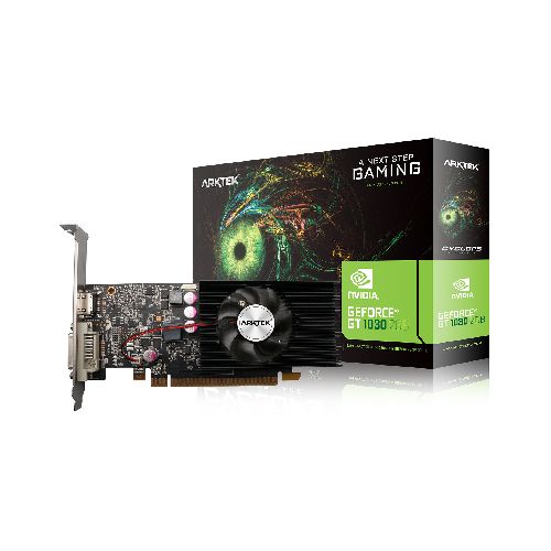 Tarjeta de Video Arktek Nvidia GeForce GT 1030 2GB GDDR5 HDMI/DVI (Incluye Bajo Perfil)