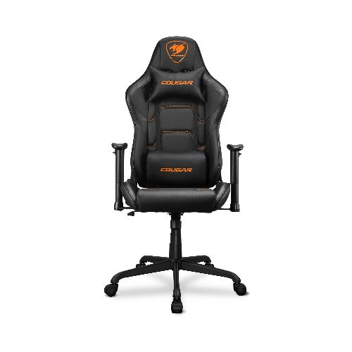 Silla Gamer Profesional Cougar Armor Elite Black Cuero PVC Marco de Acero Calidad Premium - Negra