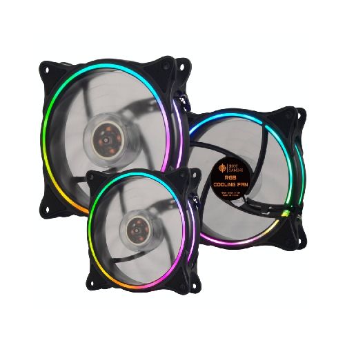 Fan Cooler Ventilador LED Shot Gaming SHOT-RGB 12cm. Molex RGB (Kit de 3 Unidades)