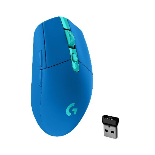 Mouse Gaming Logitech G305 Inalámbrico ultrarrápido Lightspeed Sensor Hero 12K 6 Botones - Azul