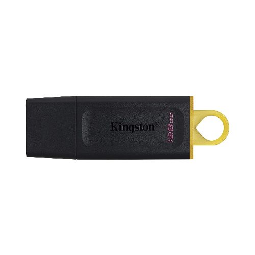 Pendrive USB 3.2 Kingston DataTraveler Exodia DTX 128GB con Tapa y Anillo (Negro y Amarillo)