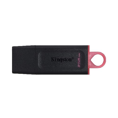 Pendrive USB 3.2 Kingston DataTraveler Exodia DTX 256GB con Tapa y Anillo (Negro y Rojo)