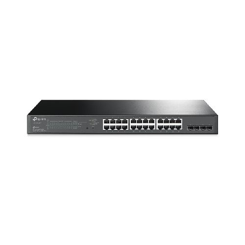 Switch TP-Link TL-SG2428P Rackeable Administrable JetStream de 24 puertos Gigabit PoE+ + 4 Ranuras SFP Omada