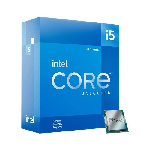 Micro Procesador CPU Intel Core i5-12600KF Socket LGA 1700 Generación 12 S/fan S/Video Gaming Unlocked