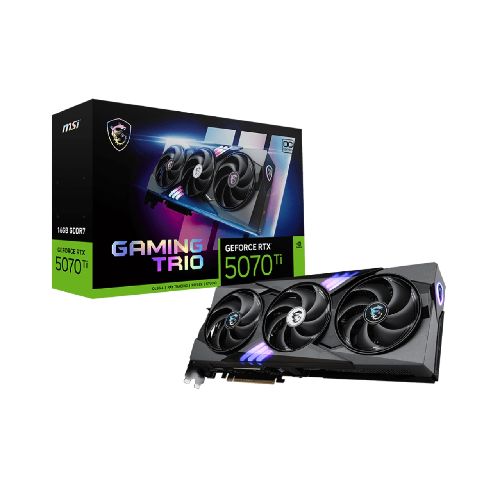 Tarjeta de Video MSI GeForce RTX 5070 Ti 16GB GDDR7 Gaming Trio OC Plus 256-bit DLSS 4 PCIe Gen5