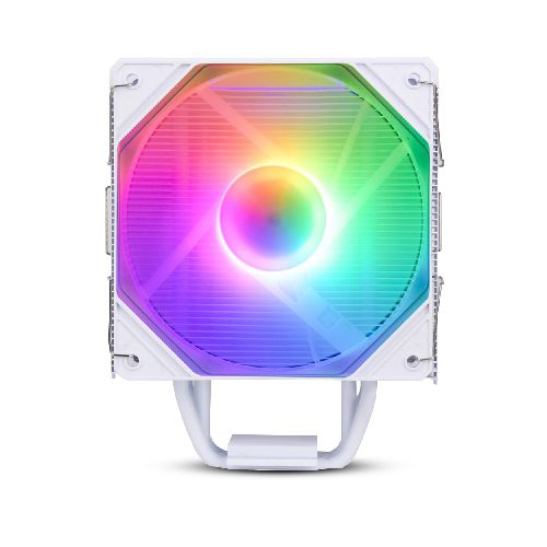 Disipador Fan Cooler de Aire para CPU Sama KA400D ARGB Para Intel y AMD - Blanco