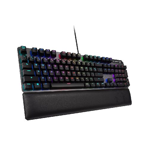 Teclado Gamer Asus TUF Gaming K7 Optico-Mecanico Cubierta de Aluminio RGB Aura Sync