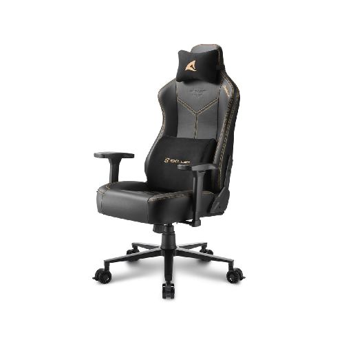 Silla Gamer Pro Sharkoon Skiller SGS30 Estructura Acero Reposacabezas y Lumbar - Black/Beige