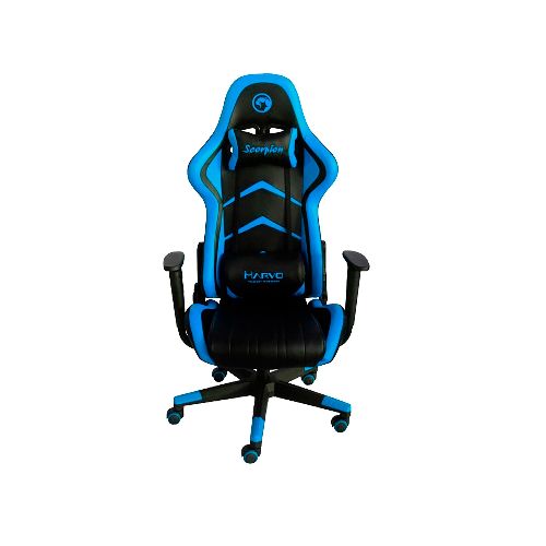 Silla Gamer Profesional Marvo Scorpion CH-106 Reclinable Ergonomica De Calidad - Azul