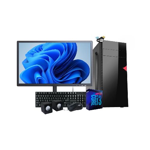 Pc Computadora Completa Core i3-6100 Sexta Generación 8GB DDR4 240GB SSD WiFi Windows 10 + Monitor LED 19''