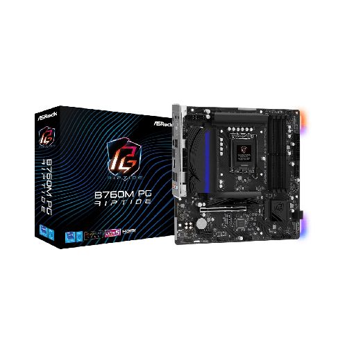 Motherboard ASRock Phantom Gaming B760M PG Riptide LGA1700 DDR5 Intel Gen. 12/13/14 M.2 mATX