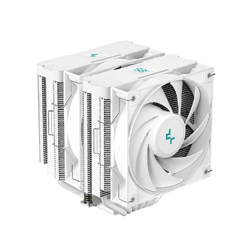 Disipador Fan Cooler de Aire para CPU DeepCool AG620 Digital WH Intel y AMD - Blanco