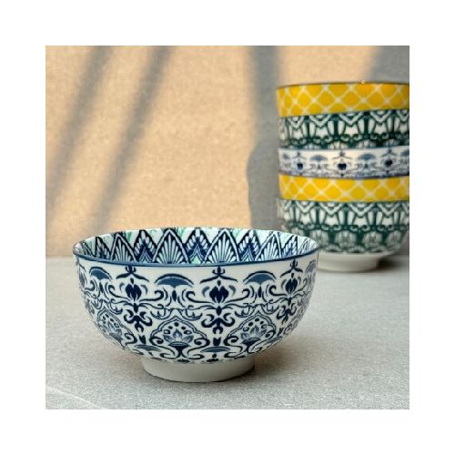 Juego De 6 Bowls Ensaladera Cerámica Ø 12cm x Alto 6cm