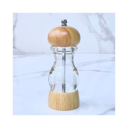 Molinillo Pimienta De Acrílico / Madera Alto 18cm