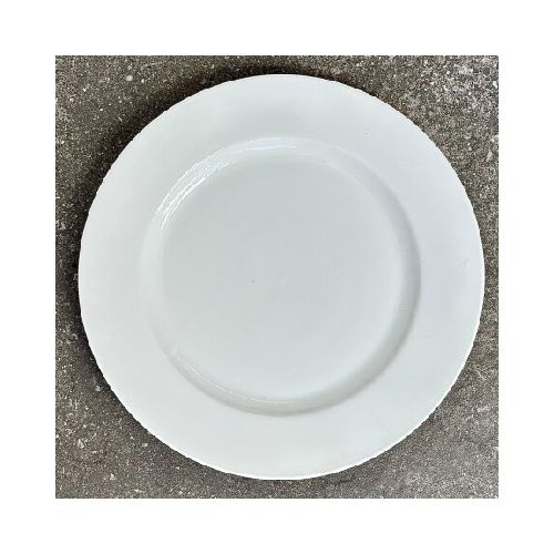 Plato Principal Porcelana Blanca Ø 26CM