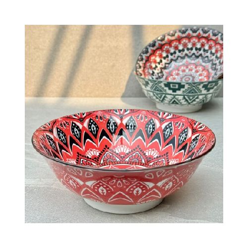 Juego De 3 Bowls Ensaladera Cerámica Ø 21cm x Alto 8cm