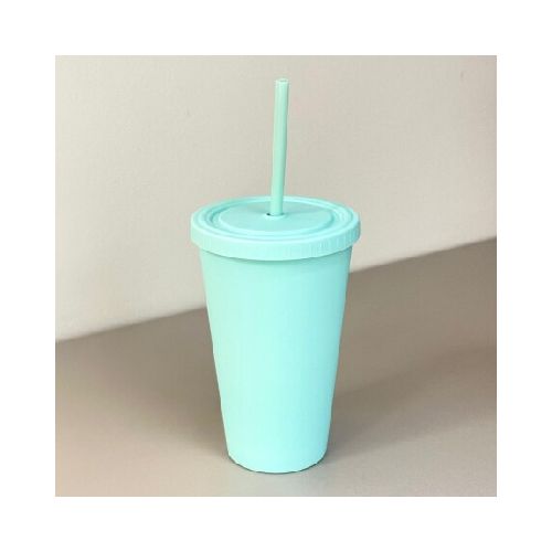 Vaso De Plástico Con Tapa Y Sorbito 450ml