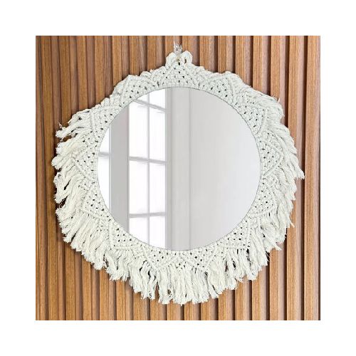 Espejo De Pared Macramé Bali Ø50cm