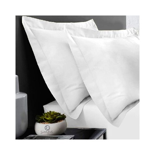 Set x 2 Funda para Almohada con volado - 60 x 80 cm Liso