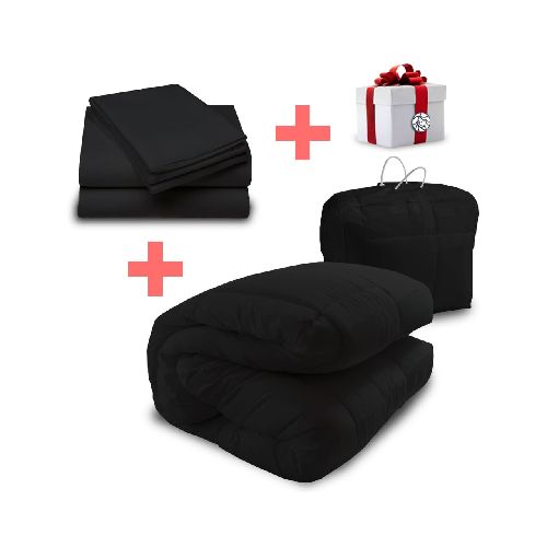 2 Plazas Acolchado + Sabanas + Fundas Almohadas + REGALO Combo