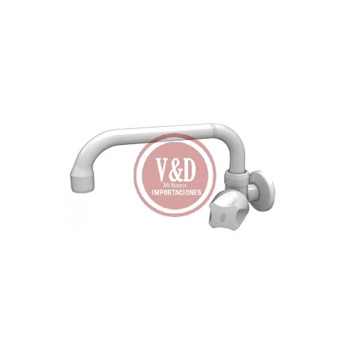 GRIFO COCINA DE PARED 1/2″-3/4″ HORIZ BLAN 1062 