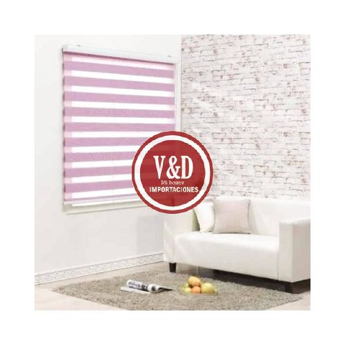 CORTINA ROLLER ZEBRA ROSADO 120*210 CM 