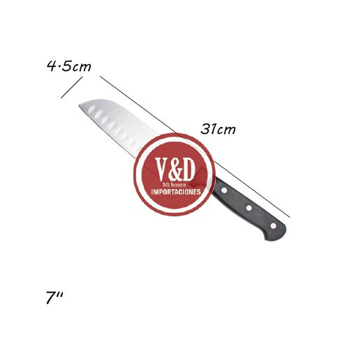 CUCHILLO SANTOKU 17CM ACERO INOX. G-4246 F14 