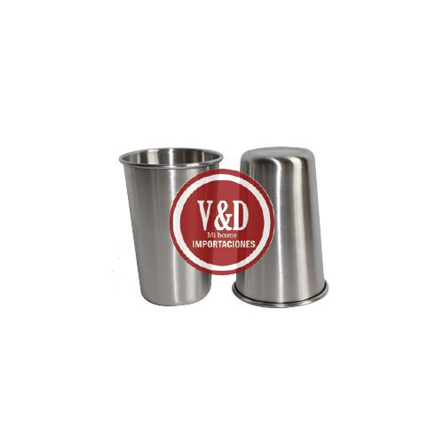 VASO METALICO P/CAMPING CON BORDE 