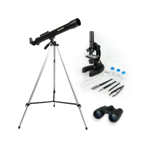 Kit de Ciencia Celestron de Telescopio, Microscopio y Binocular • GoStore