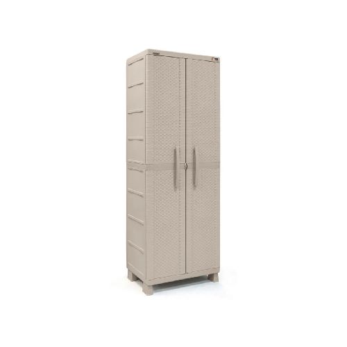 Armario Multiuso Rimax Rattan de Polipropileno Taupe • GoStore