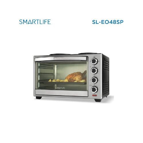 Horno Electrico Smartlife con Anafes 48 Lts • GoStore