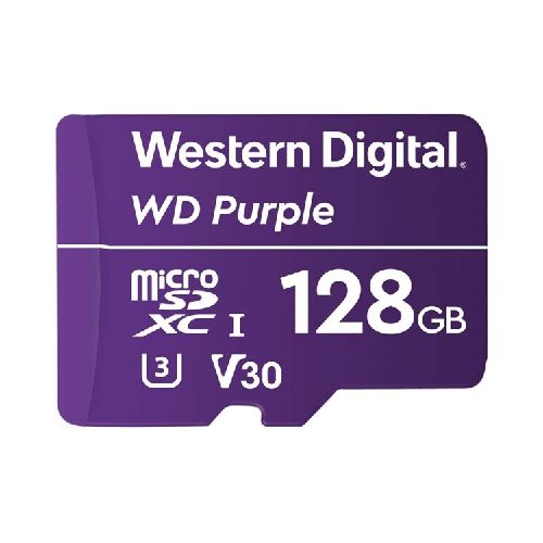 Memoria MicroSD de Vigilancia WD Purple 128 GB SDHC • GoStore